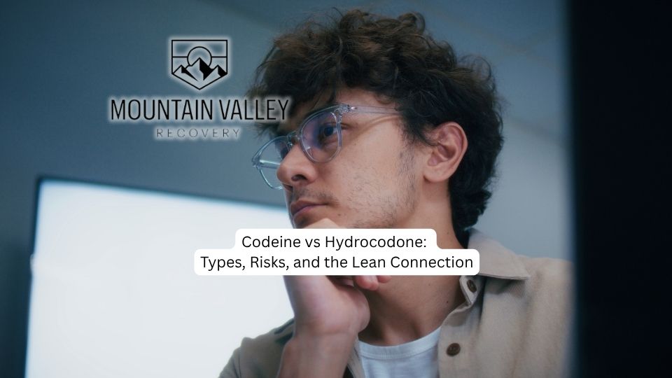Codeine vs Hydrocodone Types, Risks, and the Lean Connection a man considers the differences.