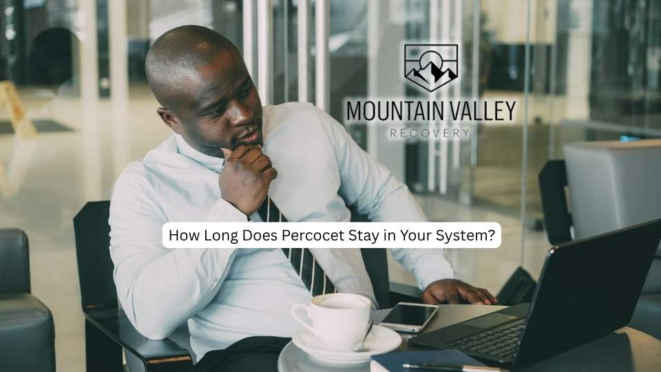 How Long Does Percocet Stay in Your System a man looks up the answer online.