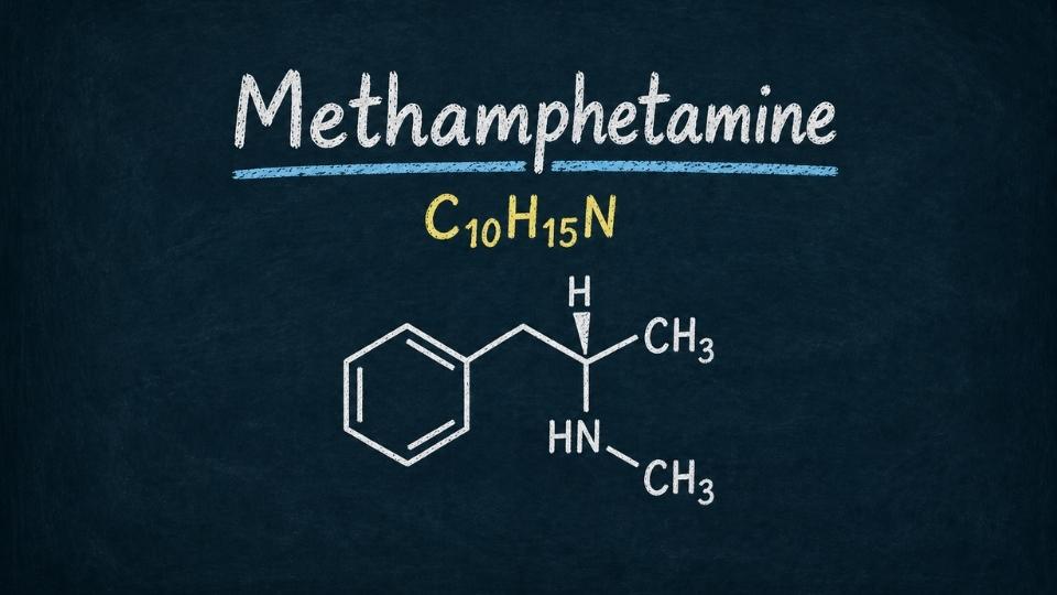 the Meth Chemical Formula contains combinations of hydrogen, carbon, and nitrogen.