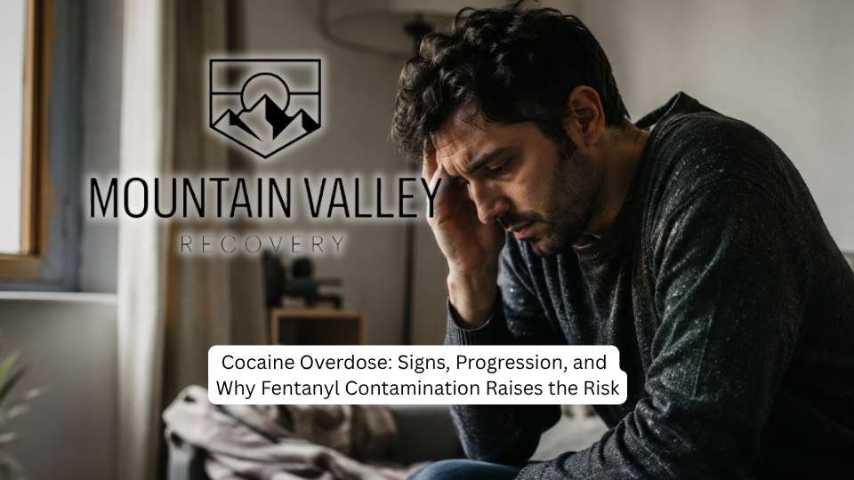 Cocaine Overdose hero image showing a man struggling with cocaine addiction.