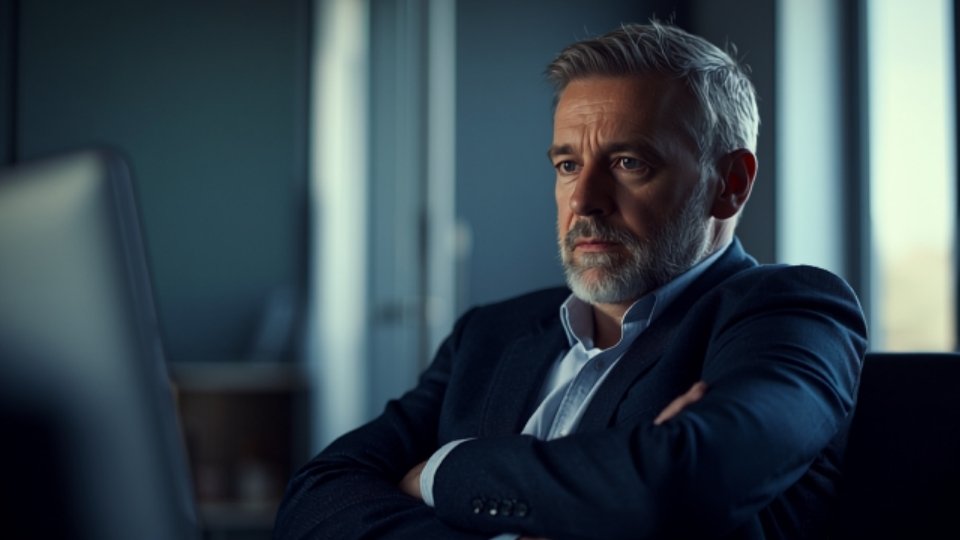 Is Morphine Addictive hero image of a man in a suit sitting at his desk