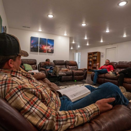 group discussion at a rehab